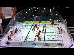 Bubble Hockey Players and Puck